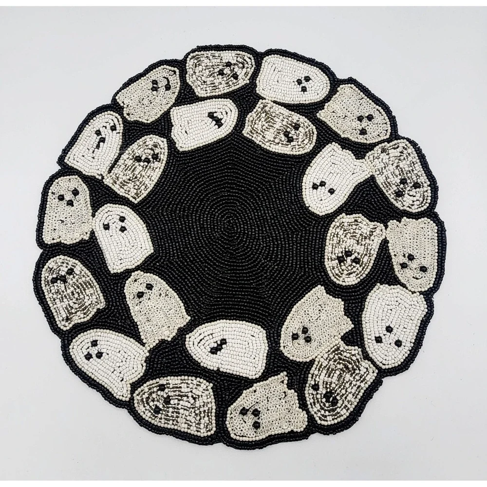 Rachel Zoe Beaded Ghosts Charger Placemats 15